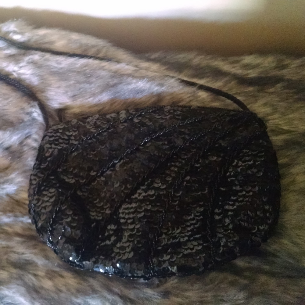 Sequin purse